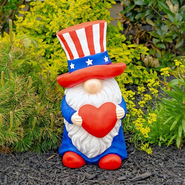 American Pride Garden Gnomes Set of Six Statues